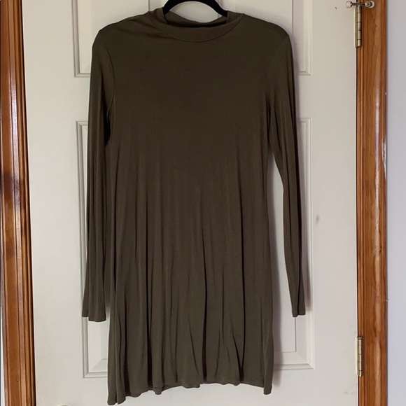 Mock Neck Dress - Picture 1 of 3